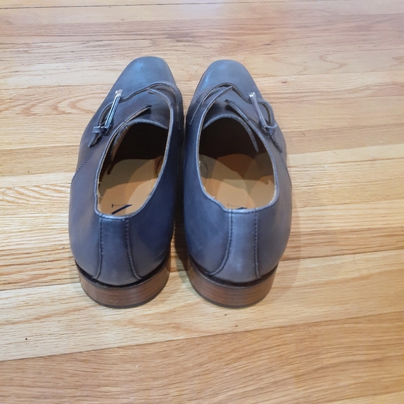 JWN Easton Monk Strap  Men Leather Italian Shoe Gray  Size M 10.5 JWN - Picture 3 of 5